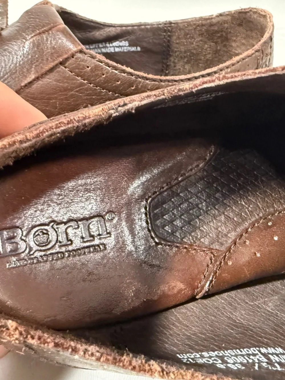 Born Women's Boylenn Loafer Size 7.5 Brown Leather Wingtip Tassel Kiltie Shoe